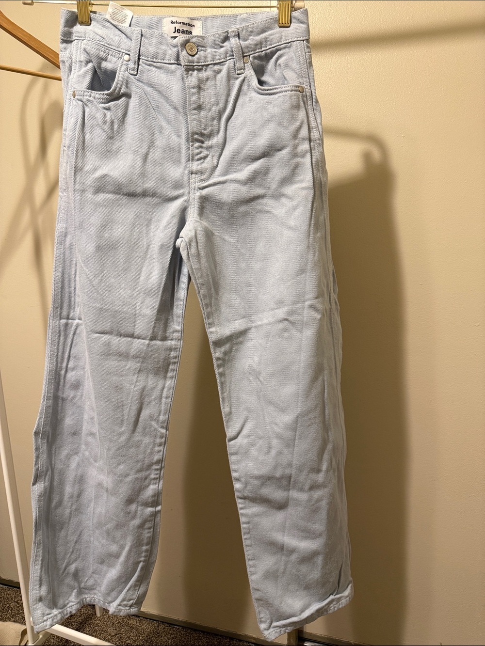Reformation Cowboy High Rise wide leg Jeans 27
